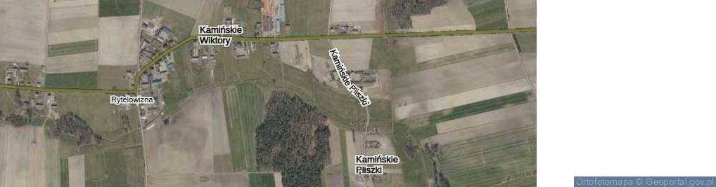 Zdjęcie satelitarne Kamińskie Pliszki ul.